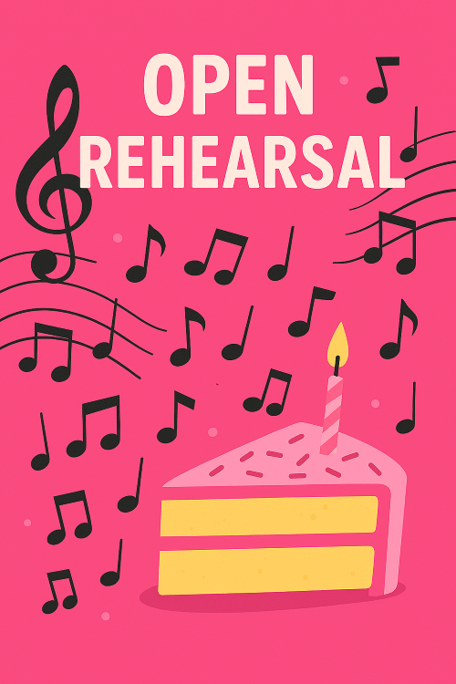 Come along to our open rehearsal